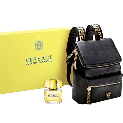 versace parfums mini backpack|Versace parfums backpack gift set.